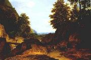 unknow artist Valley with Travellers china oil painting reproduction